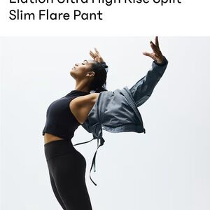 Athleta High Rise Flare Pants - Black